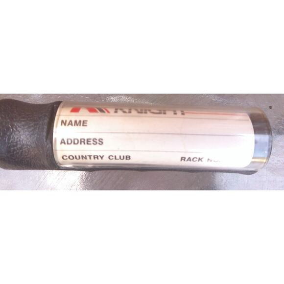 Vintage Knight McQuay Norris Large Black And White Golf Umbrella READ - Picture 8 of 10